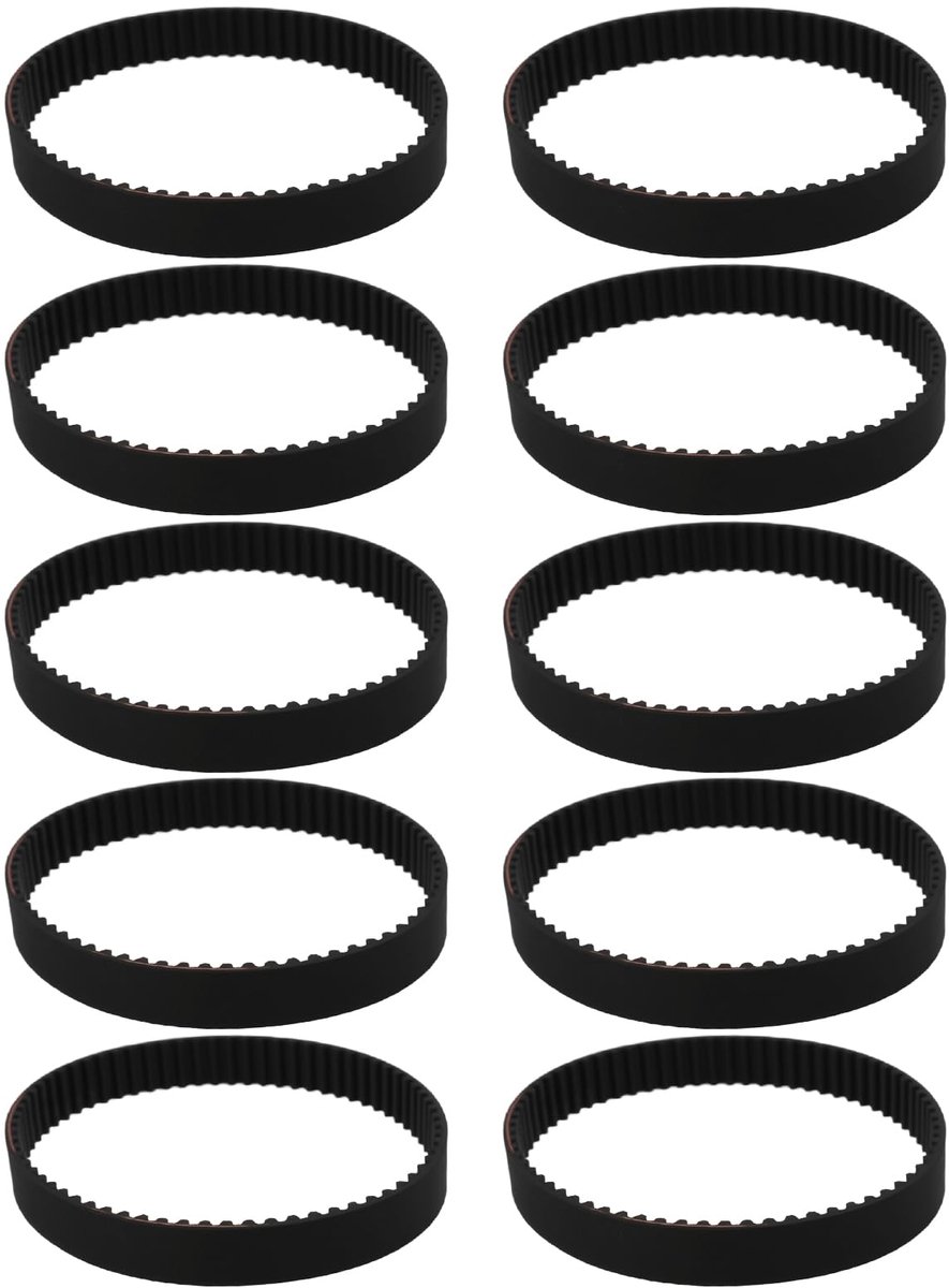 10 stuks 142-2GT distributieriem steek lengte 142 mm breedte 6 mm 71 tanden 2M 2GT synchrone distributieriem 3D-printer aandrijfriem zwart