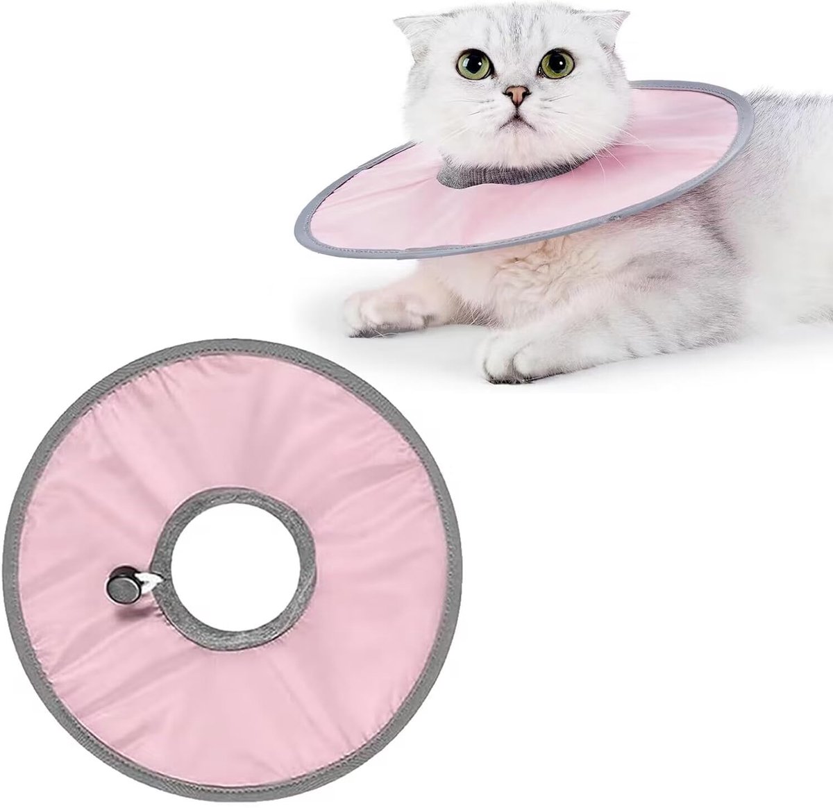 Ynkkvre - Roze Kattenkraag L Maat - Geschikt voor Nekomvang tot 32cm, Zacht Polyester