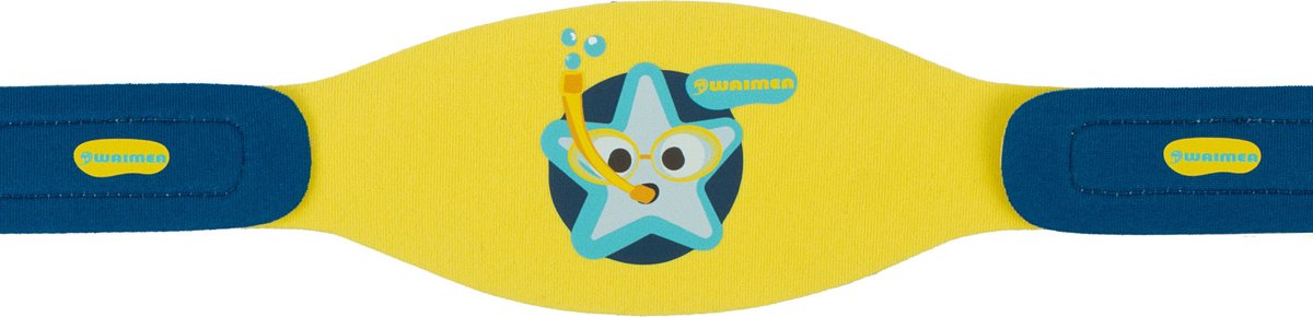 Waimea Zwembril - Kinderen - Neopreen band - Blauw/Geel - Anti - Condens — afbeelding 3