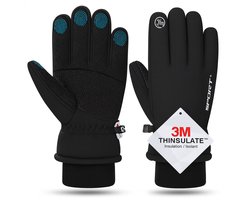 BOTC Fietshandschoenen Windproof/Waterproof - Handschoenen Met Touchscreen - XL - Zwart