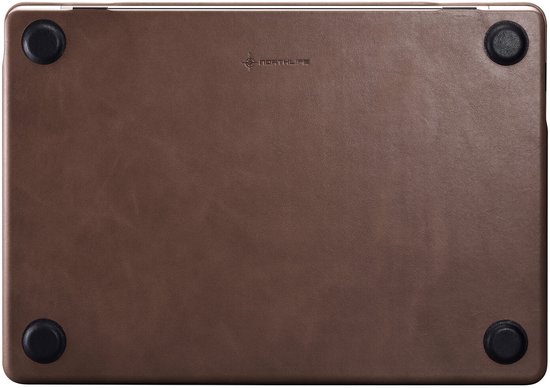 NorthLife Étui en cuir pour MacBook Pro 14 pouces (2021-2024) - Coffee