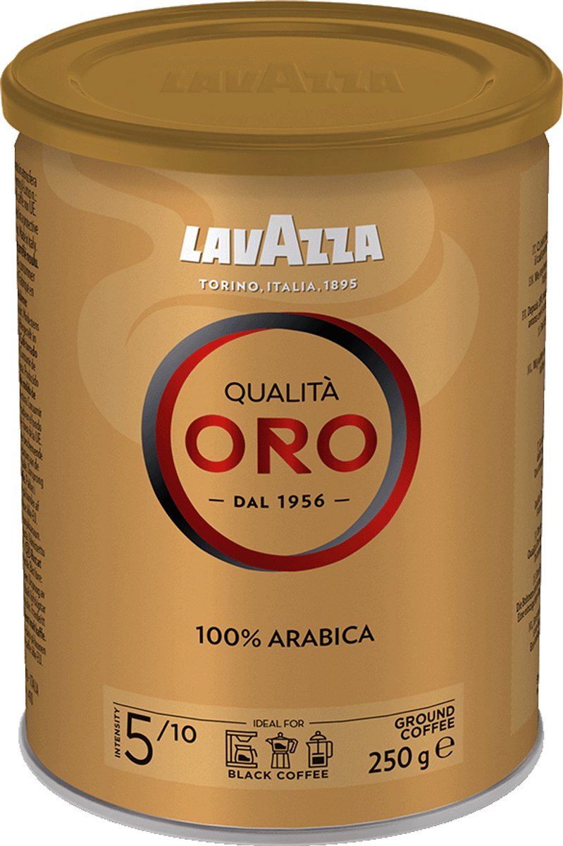 Ground coffee Lavazza Qualita Oro, 250 g (in a tin)