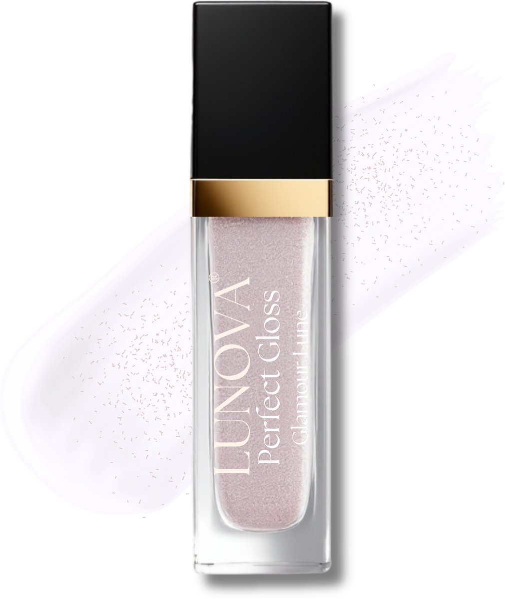 Lunova - Perfect Gloss – Lipgloss – Glamour Lune is hele mooie transparante maneschijn kleur met een heel zacht subtiel glittertje erin. - Die je niet voelt zitten! - Prachtige glans & pure hydratie in 1 swipe!