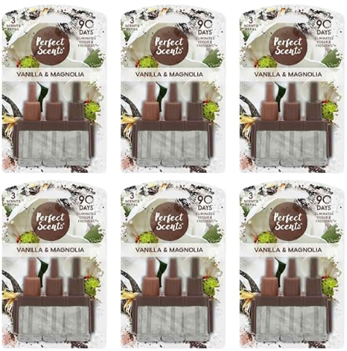 Ambi Pur - Perfect Scents 3Volution Navulling Vanilla & Mangolia- 6 x 20 ml