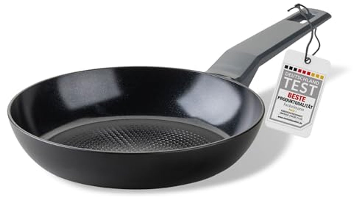 Keramische Gecoate Pan 20 cm – Gerecycled Aluminium met Antiaanbaklaag en Honingraatbodem – Geschikt voor Inductie en Alle Warmtebronnen, PFAS-vrij