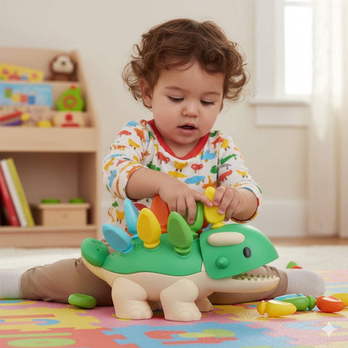 Joyage Dinosaurus Fijne Motoriek kleuters - Sensorisch speelgoed baby 6 maanden 0 jaar - Baby Speelgoed 1 jaar meisjes cadeau - Montessori speelgoed Meisjes speelgoed 2 jaar jongens speelgoed - Kinderspeelgoed Peuter speelgoed 3 jaar Kleuter — afbeelding 7