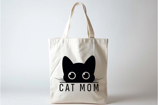 Tote Bag Peluche Chat Maman - Cat - CuteCat - CatLover - CatLife - Chat - SweetCat - FunnyCat - CatLover - BestMom - MamaLeven