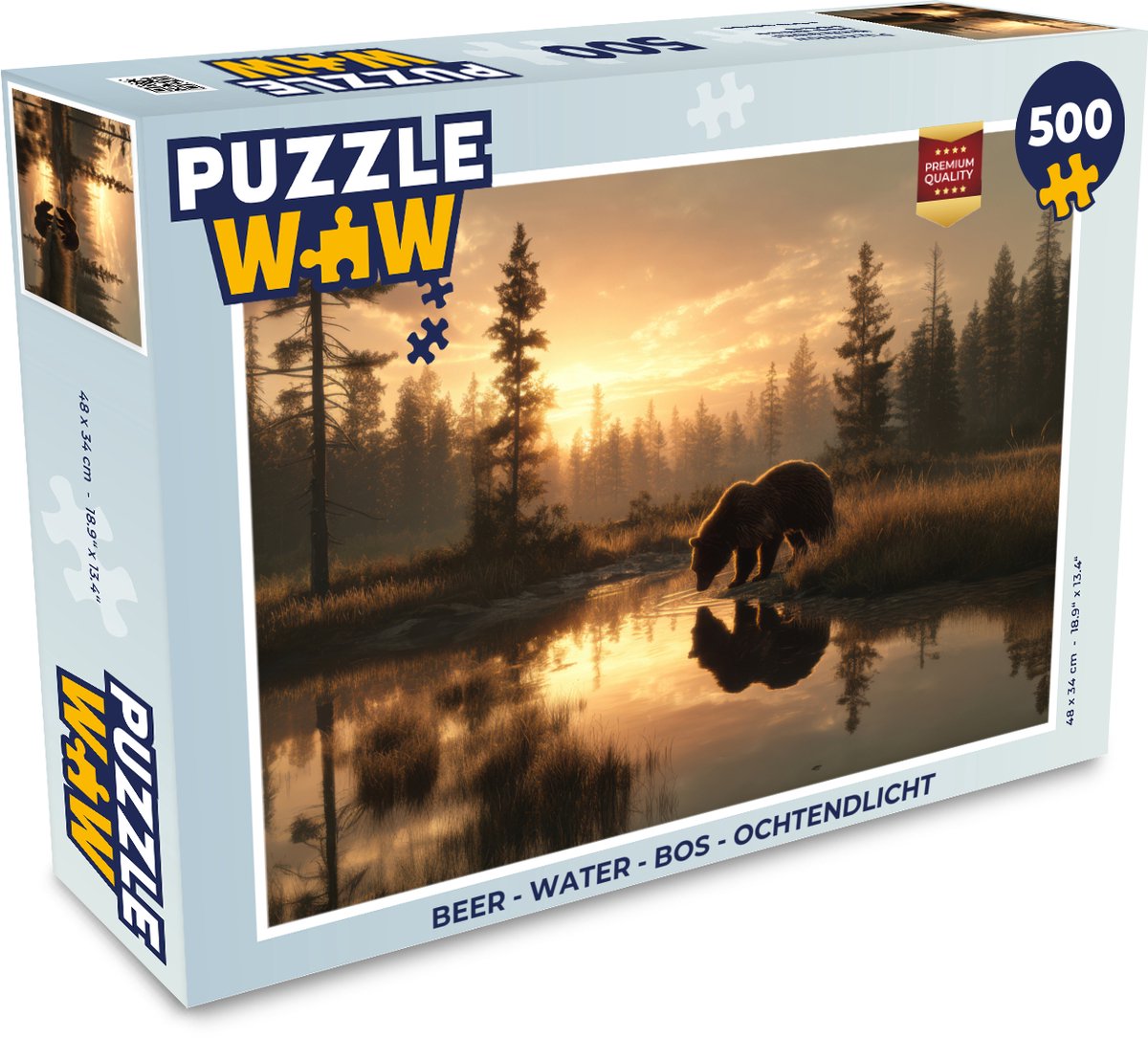 Beer - water - Bos - Ochtendlicht