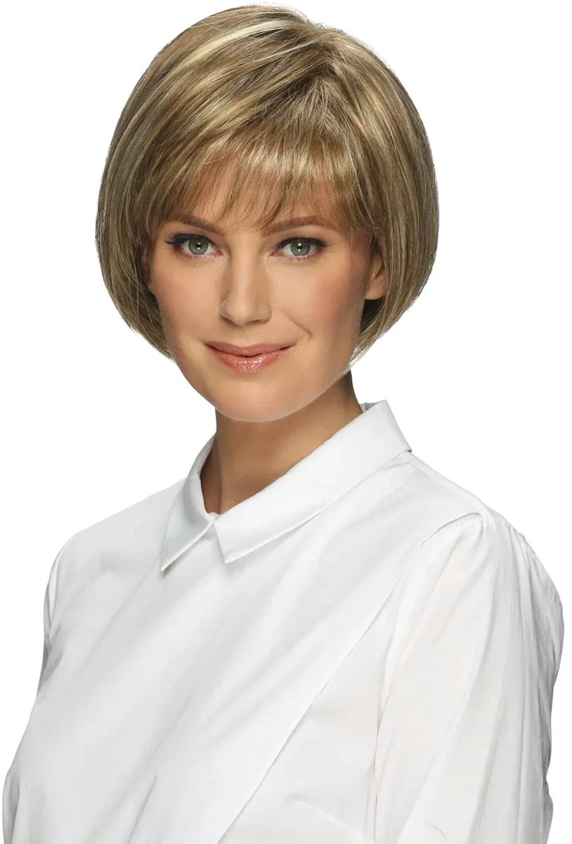 Ellen | Pure Stretch Cap® | Synthetis che Pruik, Kleur-R60 - Wit