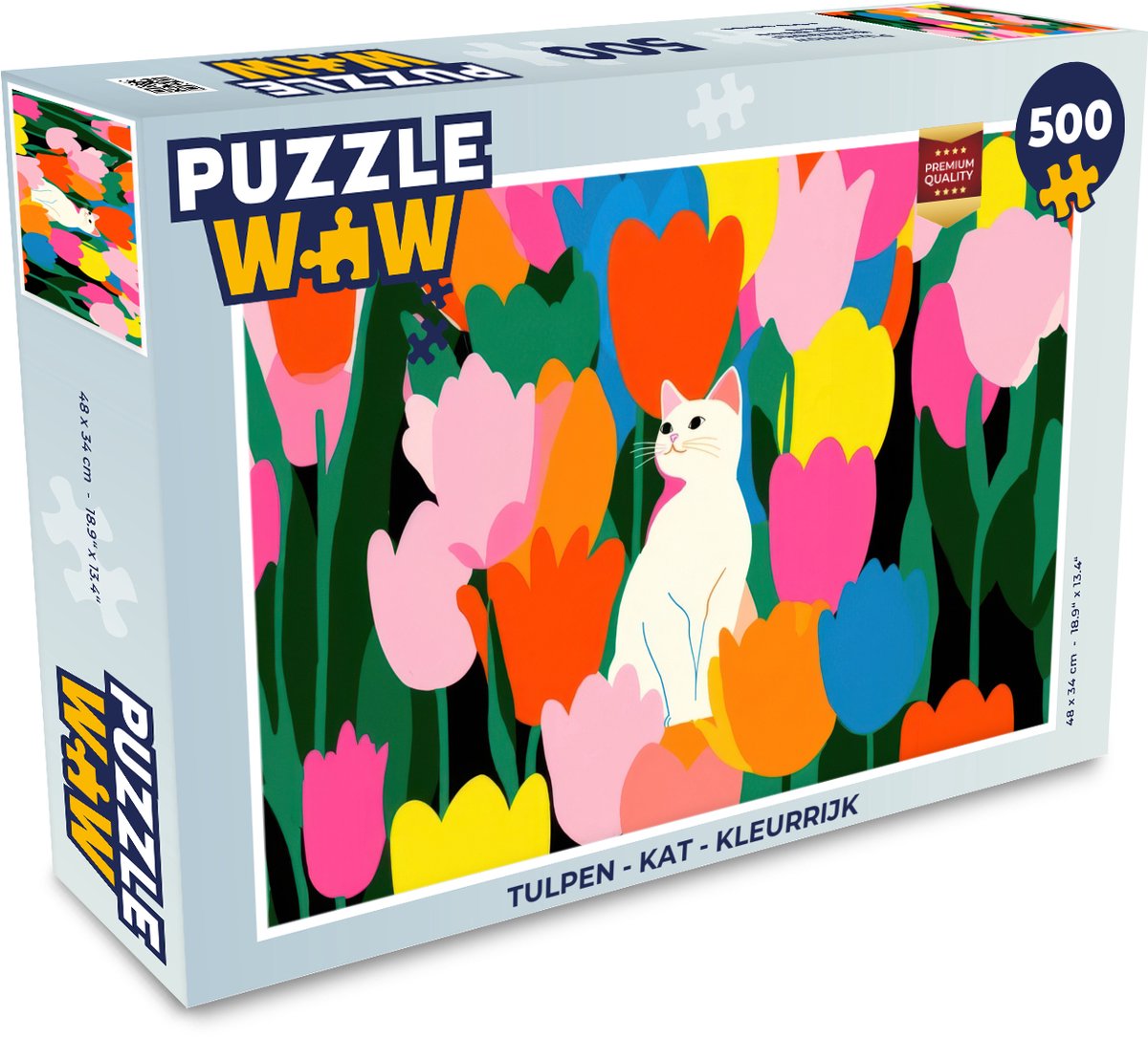 Tulpen - Kat - Kleurrijk