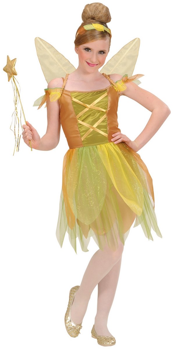Pixie gouden woud kind - Maat 140