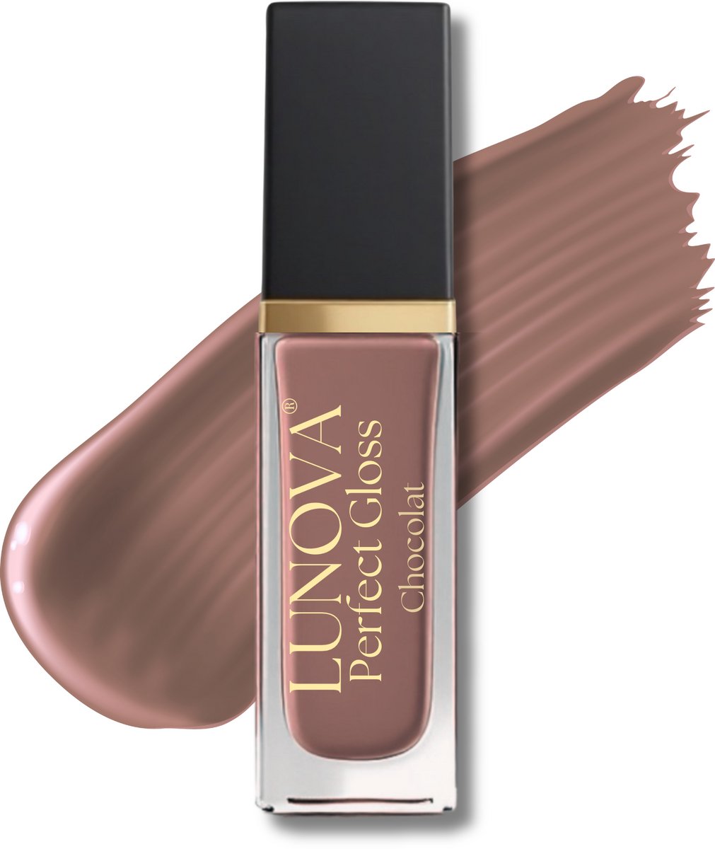 Lunova - Perfect Gloss – Lipgloss – Chocolat - Heeft een prachtige zachte chocolade bruine kleur - Prachtige glans & pure hydratie in 1 swipe!