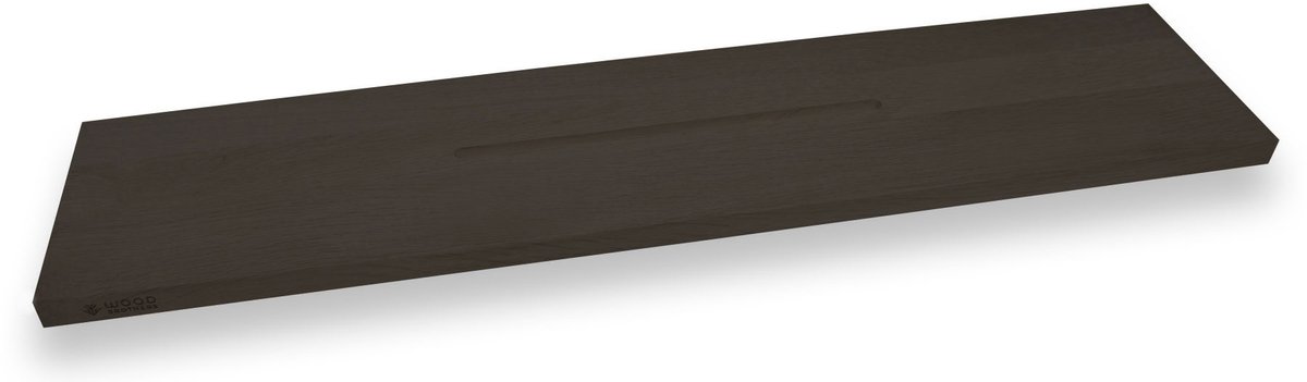 Badplank eiken zwart recht 70 x 20 cm - 25 mm - Badplank - Bad plank - Badplanken - Badplank voor in bad - Badplank eiken - Badplank hout