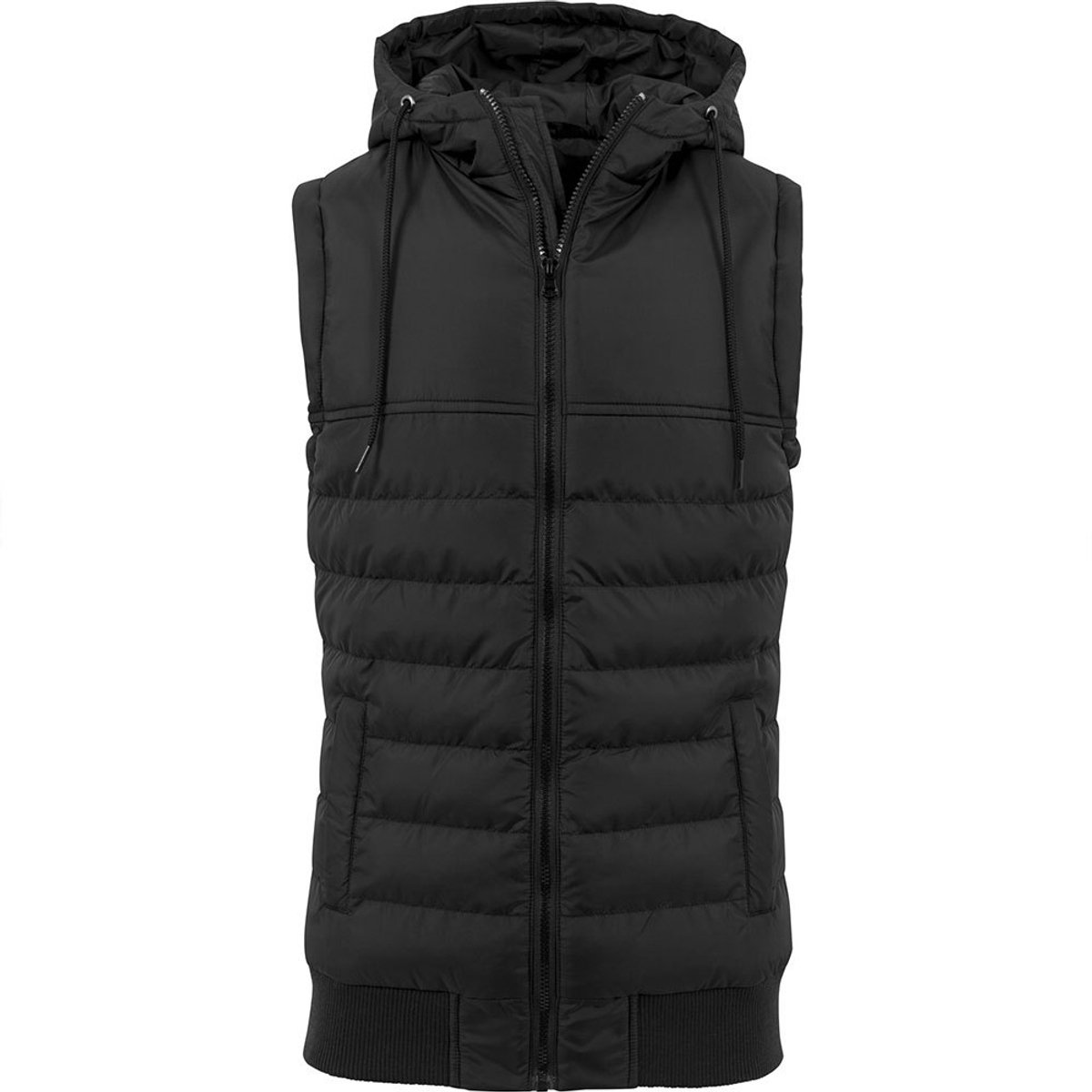 Build your Brand Bubble Vest BY046 - Black/Black - M