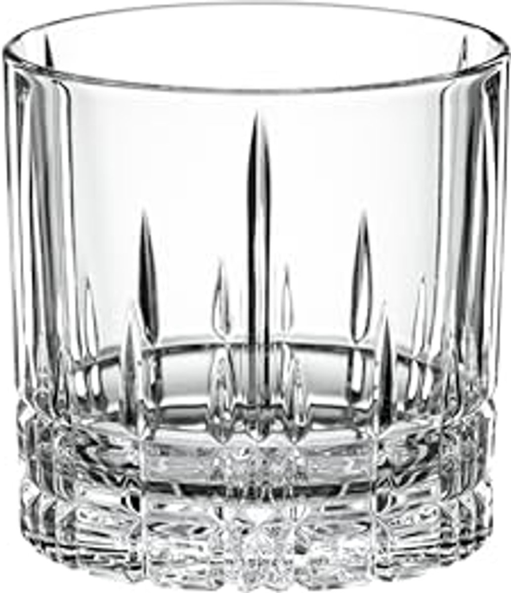 Set van 4 Oude Stijl Glazen van Kristal - 270 ml voor Wijn en Bier