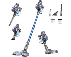 mavoa® Steelstofzuiger draadloos - Steelstofzuifer zonder zak met accu - Steelstofzuigers met kruimeldief