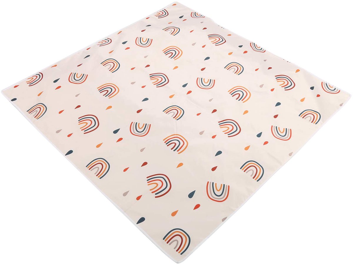 Baby Dining Chair Mat, Waterproof Splat Mat High Chair Floor Mat Non-Slip Play Mat for Baby Protection (110 * 110CM SMT105-EF345)