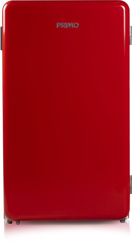 PRIMO PR152RKR Koelkast Tafelmodel - Retro Koelkast - Vrijstaand - 93L - E - Rood