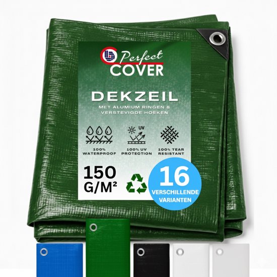 Bâche Perfect Cover - 3x4m - 150gr/m² - Vert - Piscine & Clôture