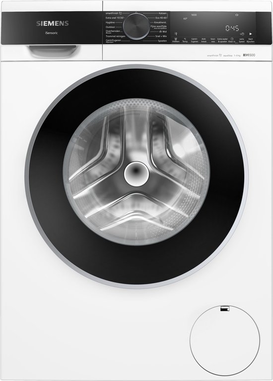 Siemens WG46G2Z8NL - iQ500 - Wasmachine - Wasmachine met stoom - 1600 rpm - 9 kg - smartFinish: vermindert kreukels tot 50% - speedPack L: verkort wasprogramma's met varioSpeed