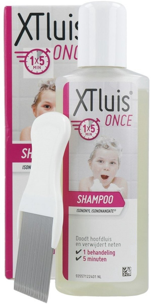 XT Luis - Once Shampoo - 100 ml - 1x5 Min Behandeling - Inclusief Kam - Tegen Hoofdluis & Neten van XT Luis — afbeelding 2