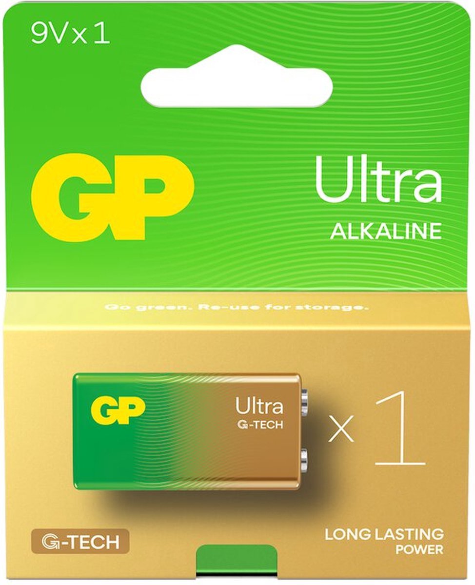 9V Ultra Alkaline G-Tech batterij 10 Stuks