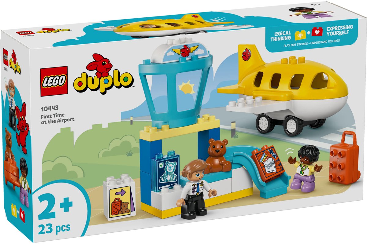 LEGO 10443 DUPLO Town Voor het eerst op het  Vliegveld