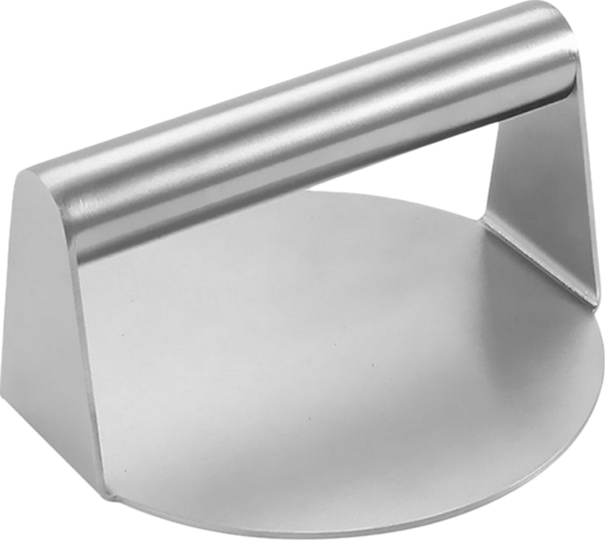 longziming -304 RVS Handmatige Vleesplaat Pers - Keuken Hulpmiddel 14x14x7.5cm(2.0mm Dikte)