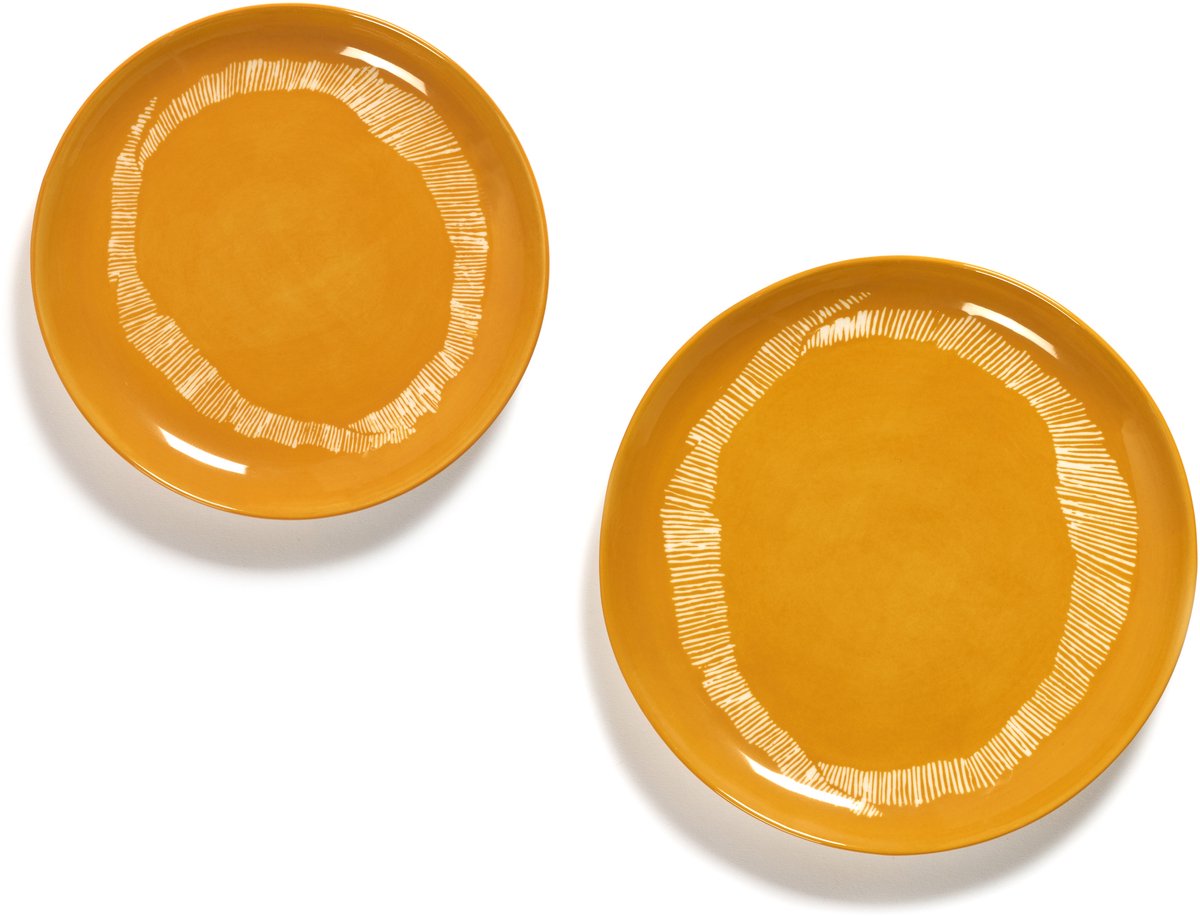 Serax - Ottolenghi Feast - Bord S - Geel/Wit - 19 Ø - 2 stuks