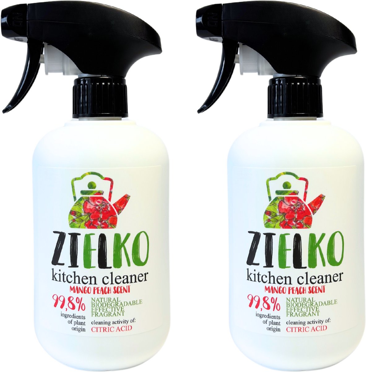 ZIELKO Keukenreiniger Mango & Perzik – 2 x 500 ml
