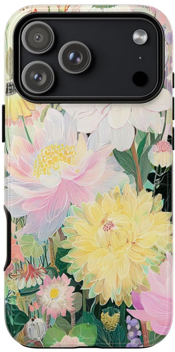 Sierlijk Pastel Bloemenboeket – Telefoonhoesje Geschikt voor iPhone 17 Pro Max