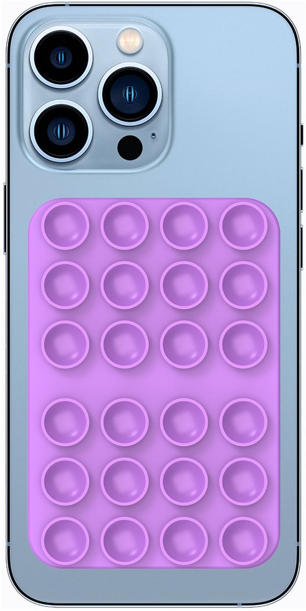 Rixus RXPH40LP Suction Cup Mirror Phone Holder Light Purple