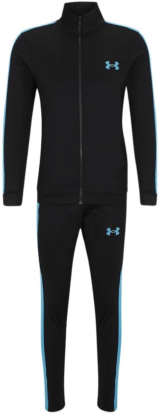 Under Armour UA Rival Knit Track Suit Heren Trainingspak - Zwart - Blauw