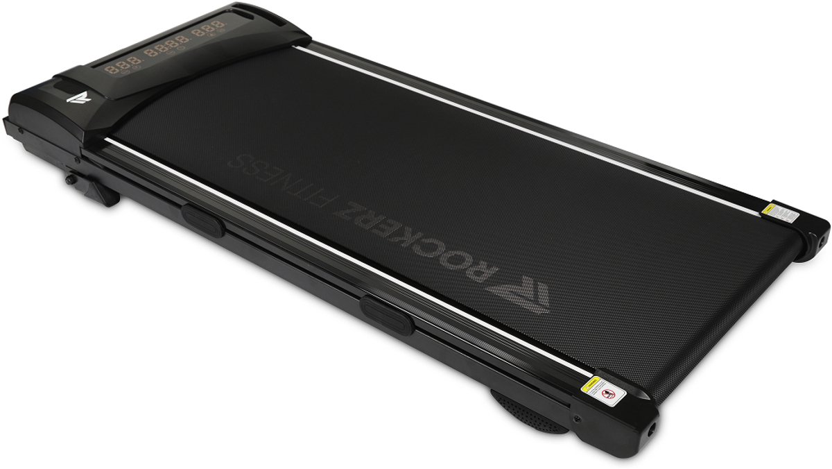 Rockerz Loopband Inklapbaar - 1-6km/u - Wandelband onder bureau - Walking Pad - Treadmill - Zwart