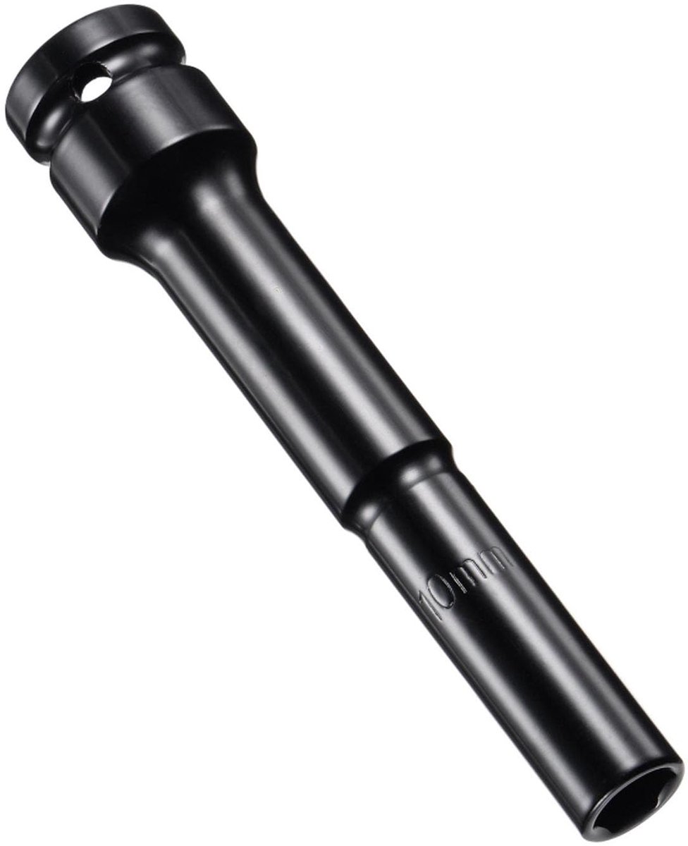 Deep Impact Socket, 1/4 Inch Drive by 10mm Deep Impact Socket, Heat Treated CR-V Steel 10mm Socket, 1/2 Drive 6-Point Socket for Car Home Repair