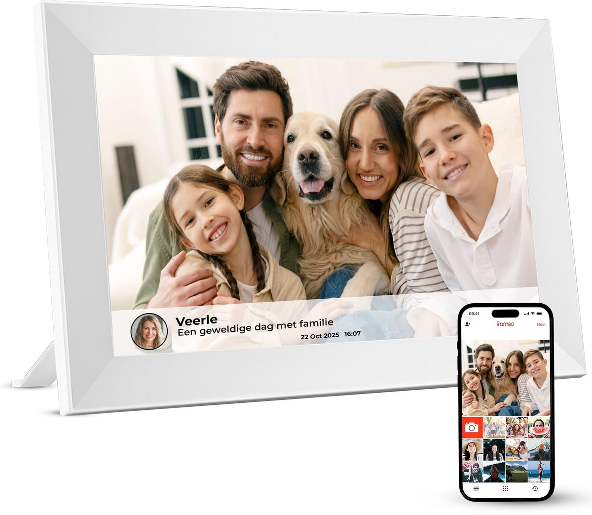 My Green Deal-Digitale fotolijst - 10.1 inch - Met Wifi en - My - €59,95