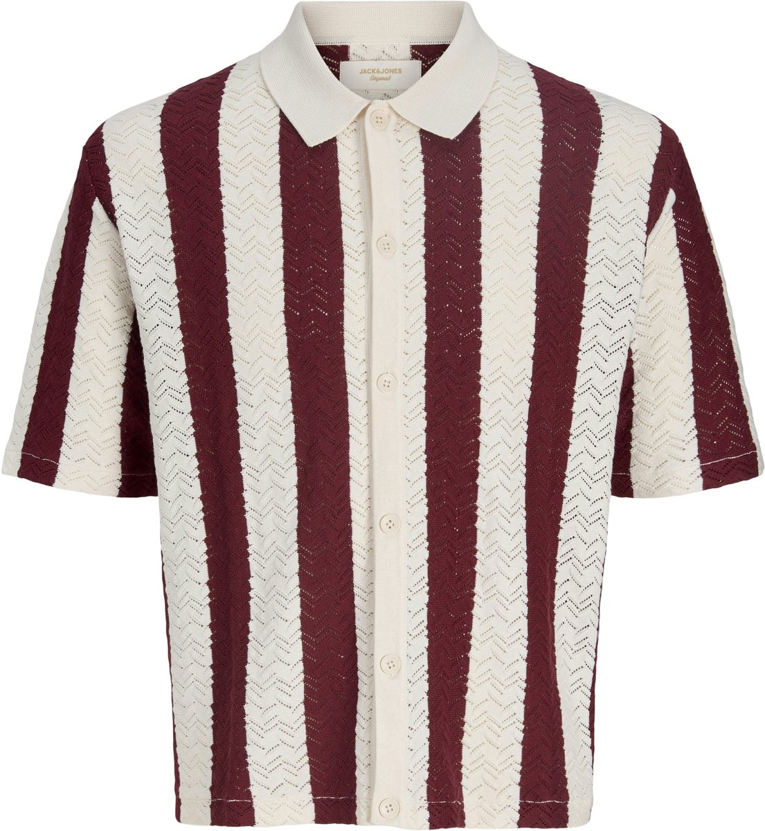 Jack & Jones Gebreide overhemd Gestructureerd Gebreide overhemd