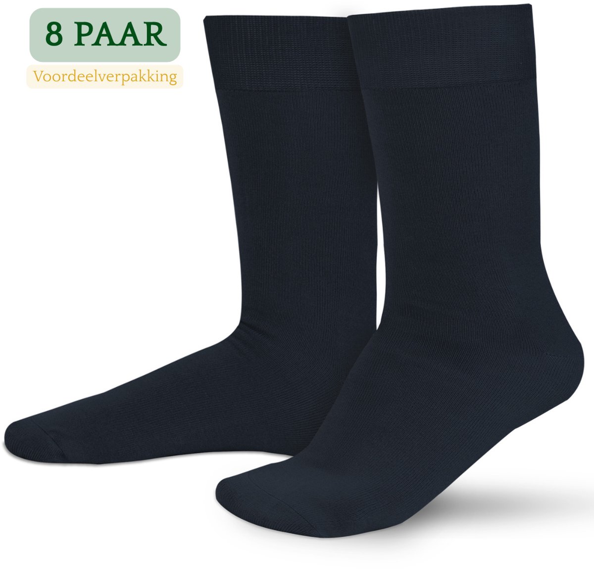 Hipperboo® 8 Paar Bamboe Sokken - Maat 47-50 - XXL - Navy Blue - Heren Sokken - Bamboe Kousen - Naadloos - Hypoallergeen - Zijdezacht - Vochtregulerend