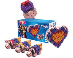 Nano Clics – K3 Builders 190 Piece Set – 5 in 1 Bouwblokken – SPEELGOED Gemaakt Van 100% RECYCLED Plastic – Speelgoed 8, 9, 10, 11, 12 jaar – Constructie Speelgoed