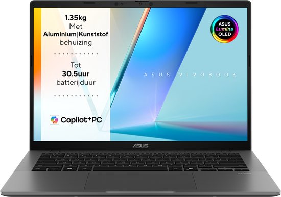 ASUS Vivobook S14 S3407QA-SF044W - Copilot+ PC Laptop - 14 Inch - ASUS - Hoofdafbeelding
