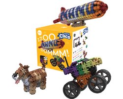 Nano Clics – Creative Builders 1000 Piece Set – 20 in 1 Bouwblokken – SPEELGOED Gemaakt Van 100% RECYCLED Plastic – Speelgoed 8, 9, 10, 11, 12 jaar – Constructie Speelgoed