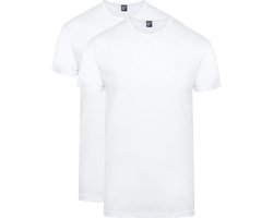 Alan Red Derby Heren T-shirt Extra Lang Wit Rond 2-Pack - L