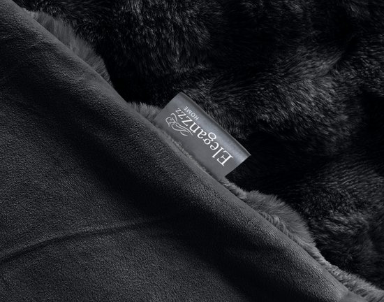 Eleganzzz Dekbedovertrek Shiny Bubble Pom Pom Flanel Fleece - Black - Dekbedovertrek 200x200/220cm - 100% flanel fleece - Tweepersoons dekbedovertrekken - 200x220cm - Teddy Dekbedovertrek - Fluffy Dekbedovertrek van Merkloos — afbeelding 2