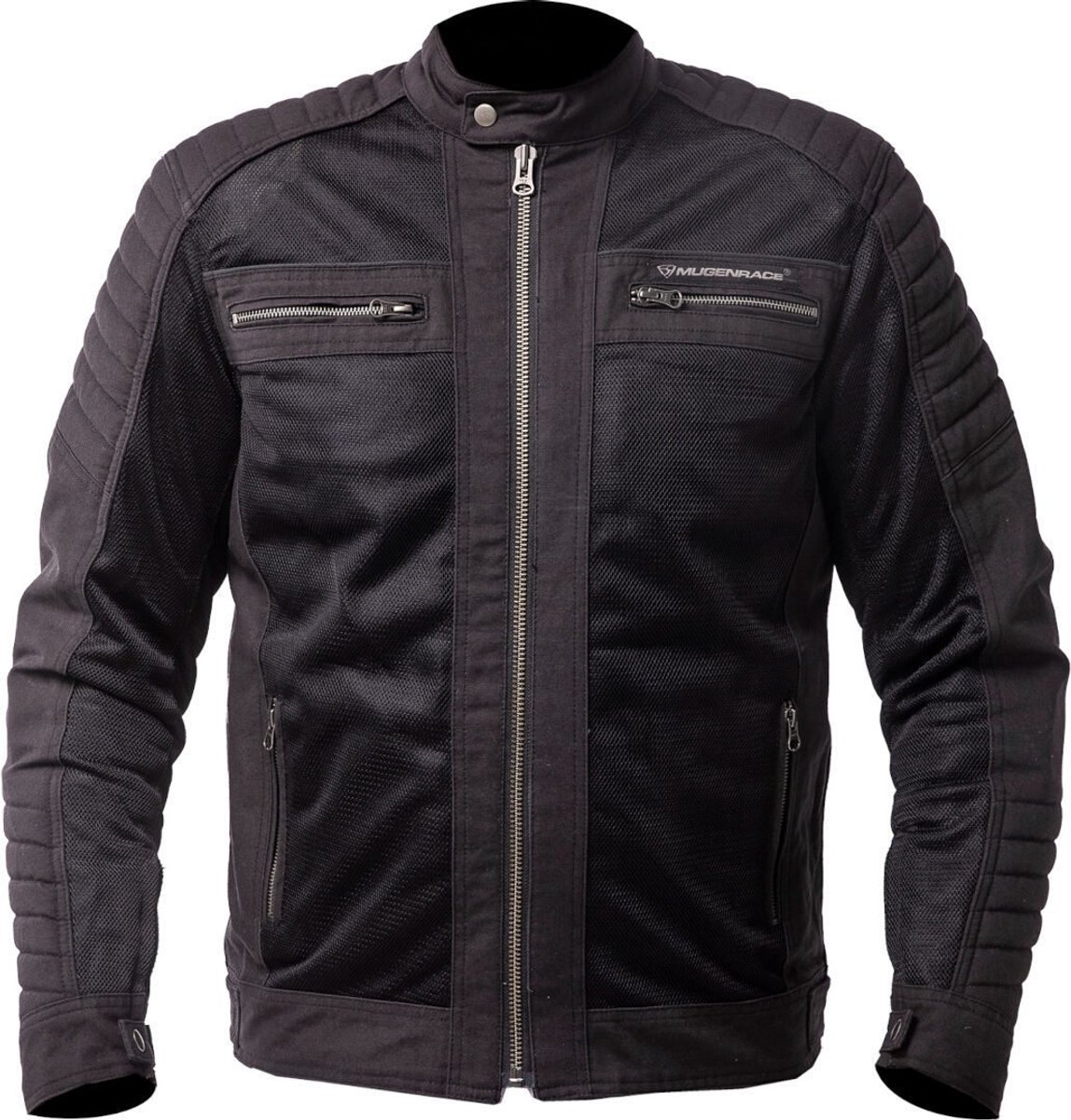MUGENRACE Canvas Zwarte Textieljas - Jas