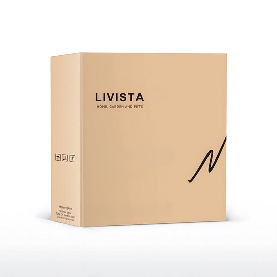Livista® - Douche Set - Regendouche en Handdouche - Verstelbare Hoogte 75-105 cm - Vierkant Design - Zwart - Duurzame Messing Omsteller voor Badkamer