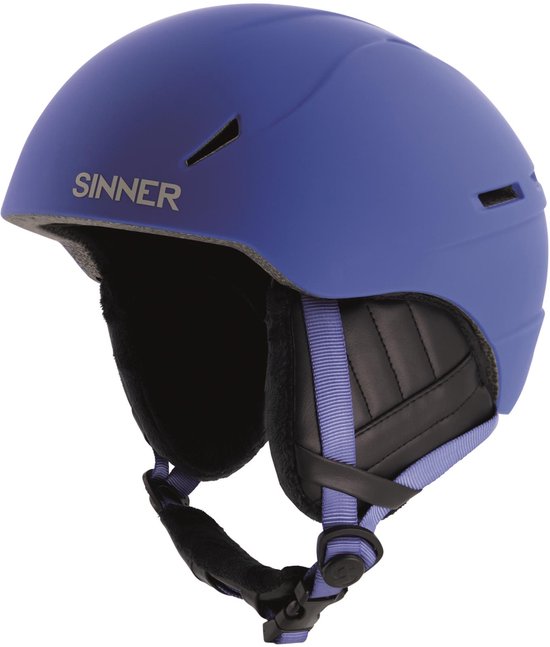 SINNER Crest Unisex Skihelm - MATTE NAVY BLUE - Maat S, 50-54 cm