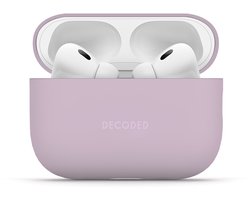 DECODED Siliconen AirPods Hoesje - Geschikt voor AirPods Pro 3 - Soft Touch Silicone - Ondersteund Draadloos Opladen - Valbescherming - Roze