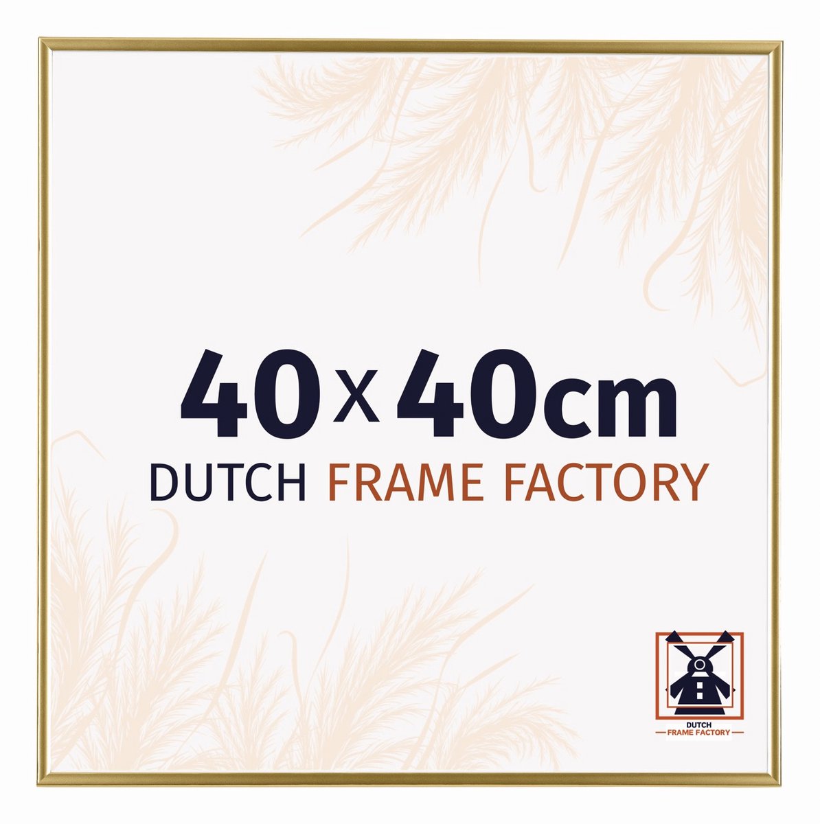 Dutch Frame Factory Fotolijst 40x40 cm - Kunststof - Goud - Easy