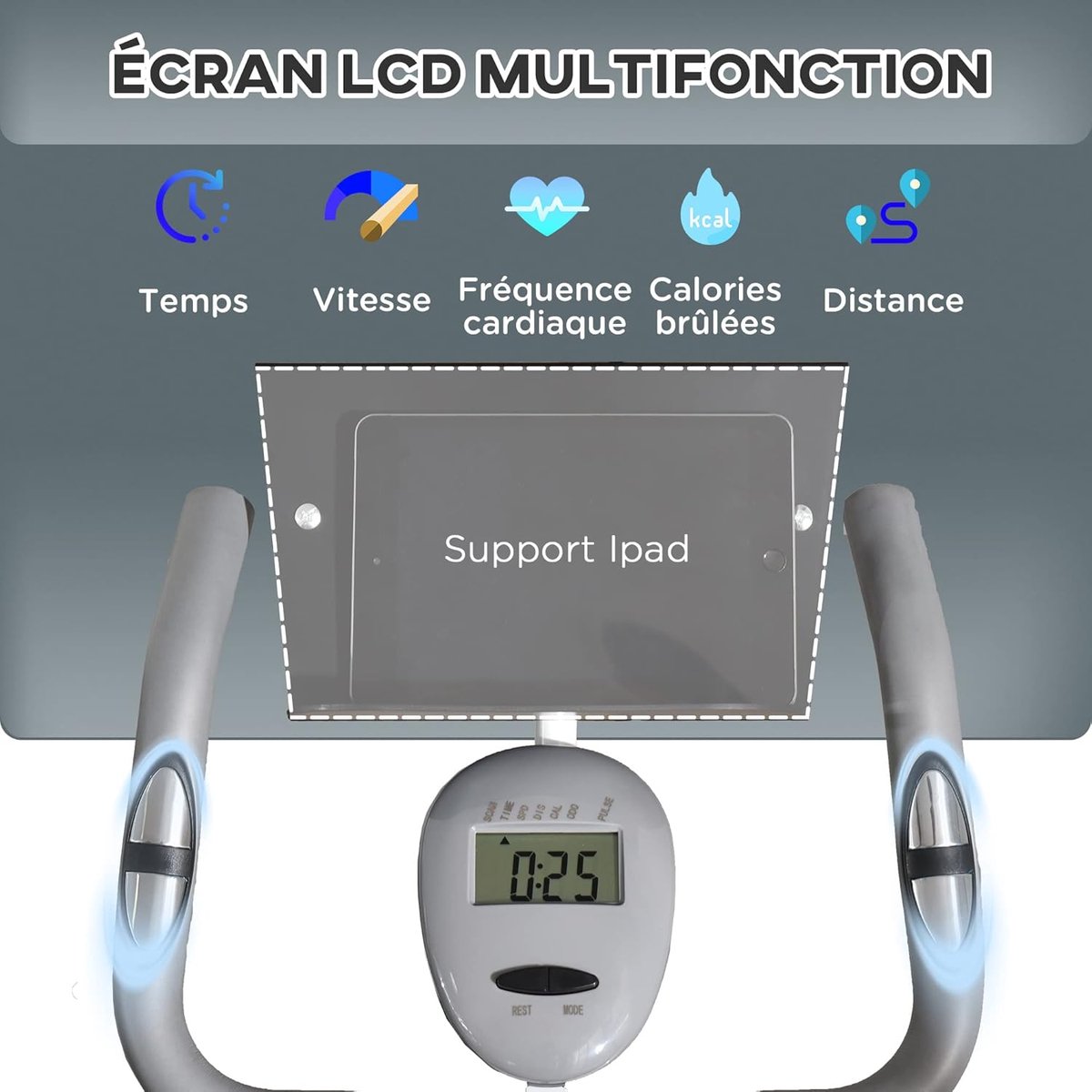 Opvouwbare Fitnessfiets Magnetische Weerstand Hometrainer - afbeelding 3