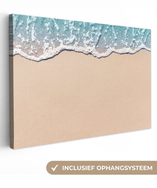 Peintures sur Toile - Plage - Mer - Sable - 30x20 cm - Décoration murale